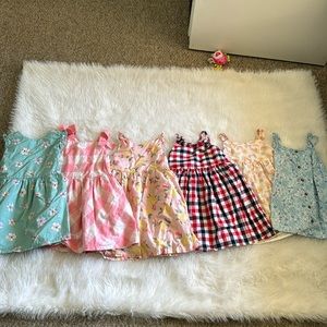Lot of six girls 5T spring summer dresses Oshkosh Tommy Bahama Cynthia Rowley